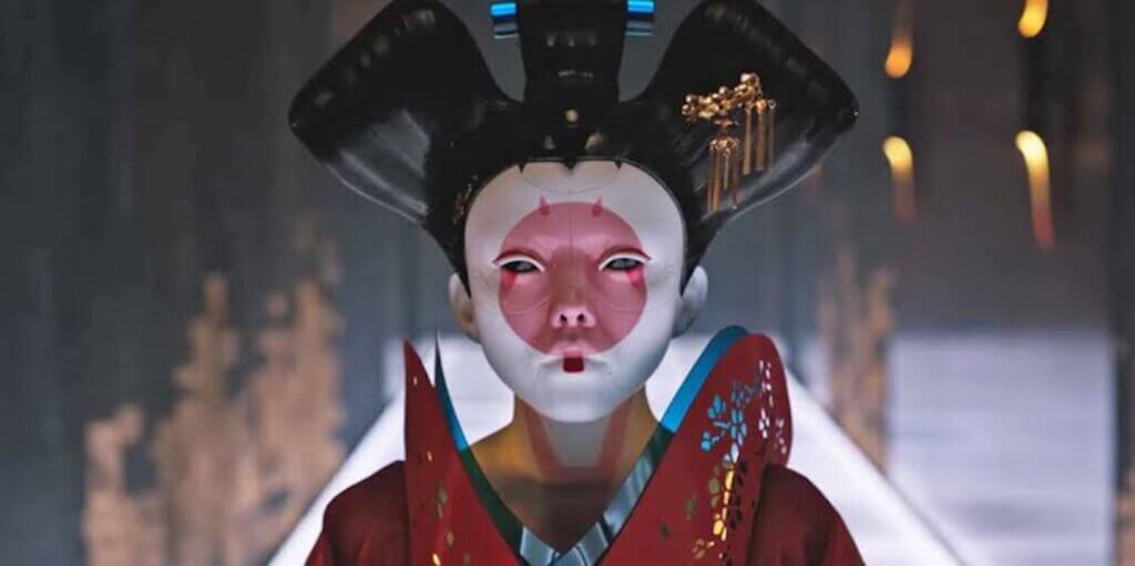 Geisha robot from Ghost in the Shell (2017).