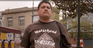 Gigante Jara walks around Montevideo