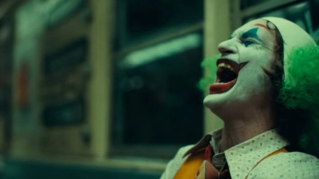 Joaquin Pheonix crying in Joker (2019)