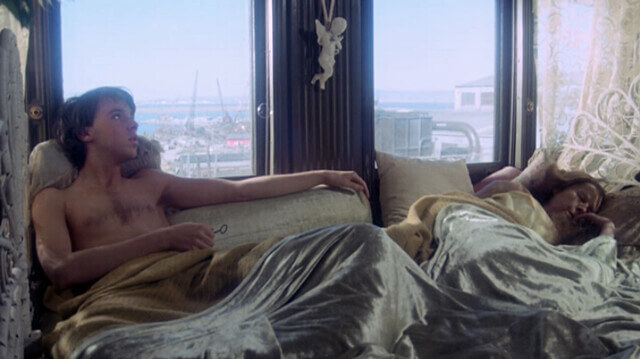 Harold and Maude in bed