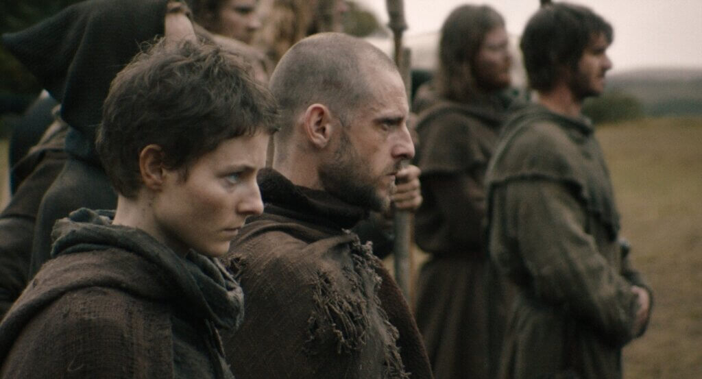 Rebels gather during the Peasants’ Revolt in The Uprising.